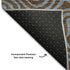 5' X 8' Brown And Sky Blue Abstract Washable Area Rug With UV Protection