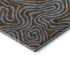 5' X 8' Brown And Sky Blue Abstract Washable Area Rug With UV Protection