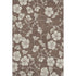 5' X 8' Brown And Beige Floral Washable Area Rug With UV Protection