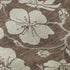 5' X 8' Brown And Beige Floral Washable Area Rug With UV Protection