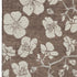 5' X 8' Brown And Beige Floral Washable Area Rug With UV Protection