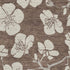 8' X 10' Brown And Beige Floral Washable Area Rug With UV Protection