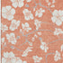 5' X 8' Coral And Ivory Floral Washable Area Rug With UV Protection