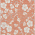 5' X 8' Coral And Ivory Floral Washable Area Rug With UV Protection