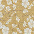 5' X 8' Gold And Ivory Floral Washable Area Rug With UV Protection