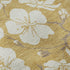 8' X 10' Gold And Ivory Floral Washable Area Rug With UV Protection