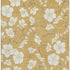 8' X 10' Gold And Ivory Floral Washable Area Rug With UV Protection
