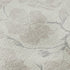 8' Ivory And Beige Floral Washable Round Rug With UV Protection