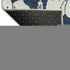 9' X 12' Navy Blue And Ivory Floral Washable Area Rug With UV Protection