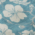 9' X 12' Turquoise And Ivory Floral Washable Area Rug With UV Protection