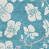 9' X 12' Turquoise And Ivory Floral Washable Area Rug With UV Protection
