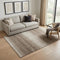 5' X 8' Brown And Ivory Striped Washable Area Rug With UV Protection
