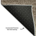 5' X 8' Brown And Ivory Striped Washable Area Rug With UV Protection