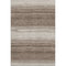 8' X 10' Brown And Ivory Striped Washable Area Rug With UV Protection
