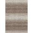 8' X 10' Brown And Ivory Striped Washable Area Rug With UV Protection