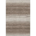 8' X 10' Brown And Ivory Striped Washable Area Rug With UV Protection