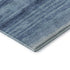 5' X 8' Blue And Ivory Striped Washable Area Rug With UV Protection