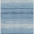 5' X 8' Blue And Ivory Striped Washable Area Rug With UV Protection