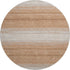 8' Copper And Beige Striped Washable Round Rug With UV Protection