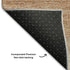 8' Copper And Beige Striped Washable Round Rug With UV Protection