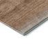 8' Copper And Beige Striped Washable Round Rug With UV Protection