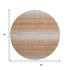 8' Copper And Beige Striped Washable Round Rug With UV Protection