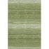 8' X 10' Green And Ivory Striped Washable Area Rug With UV Protection