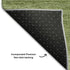 8' X 10' Green And Ivory Striped Washable Area Rug With UV Protection