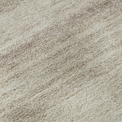 8' X 10' Ivory And Beige Striped Washable Area Rug With UV Protection
