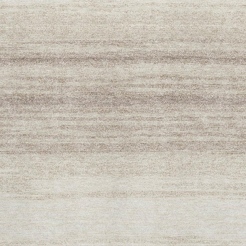 8' X 10' Ivory And Beige Striped Washable Area Rug With UV Protection