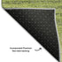 5' X 8' Lime Green Gray And Ivory Striped Washable Area Rug With UV Protection