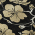 8' X 10' Black And Wheat Floral Washable Area Rug With UV Protection