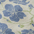5' X 8' Linen Blue And Green Floral Washable Area Rug With UV Protection
