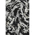 5' X 8' Black Ivory And Gray Abstract Washable Area Rug With UV Protection