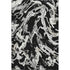 8' X 10' Black Ivory And Gray Abstract Washable Area Rug With UV Protection