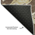 5' X 8' Brown Ivory And Gold Abstract Washable Area Rug With UV Protection