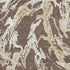 5' X 8' Brown Ivory And Gold Abstract Washable Area Rug With UV Protection