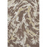 8' X 10' Brown Ivory And Gold Abstract Washable Area Rug With UV Protection