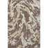 8' X 10' Brown Ivory And Gold Abstract Washable Area Rug With UV Protection