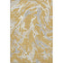 5' X 8' Gold Gray And Beige Abstract Washable Area Rug With UV Protection