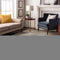 8' X 10' Gray Gold And Ivory Abstract Washable Area Rug With UV Protection