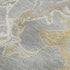 9' X 12' Gray Gold And Ivory Abstract Washable Area Rug With UV Protection