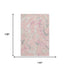 9' X 12' Pink Ivory And Gray Abstract Washable Area Rug With UV Protection