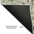 5' X 8' Beige Sage And Ivory Oriental Washable Area Rug With UV Protection