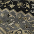 5' X 8' Black Gold And Beige Oriental Washable Area Rug With UV Protection