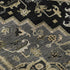 8' X 10' Black Gold And Beige Oriental Washable Area Rug With UV Protection