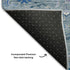 8' X 10' Blue Ivory And Gray Oriental Washable Area Rug With UV Protection