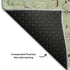 8' X 10' Green Ivory And Gray Oriental Washable Area Rug With UV Protection