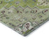 8' X 10' Green Ivory And Gray Oriental Washable Area Rug With UV Protection