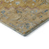 5' X 8' Gold Blue And Gray Oriental Washable Area Rug With UV Protection